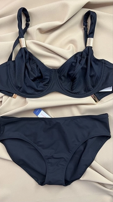 картинка Бюстгальтер купальный Milavitsa 460331 (Черный м.идиллия) магазин Одежда+ являющийся официальным дистрибьютором в России 